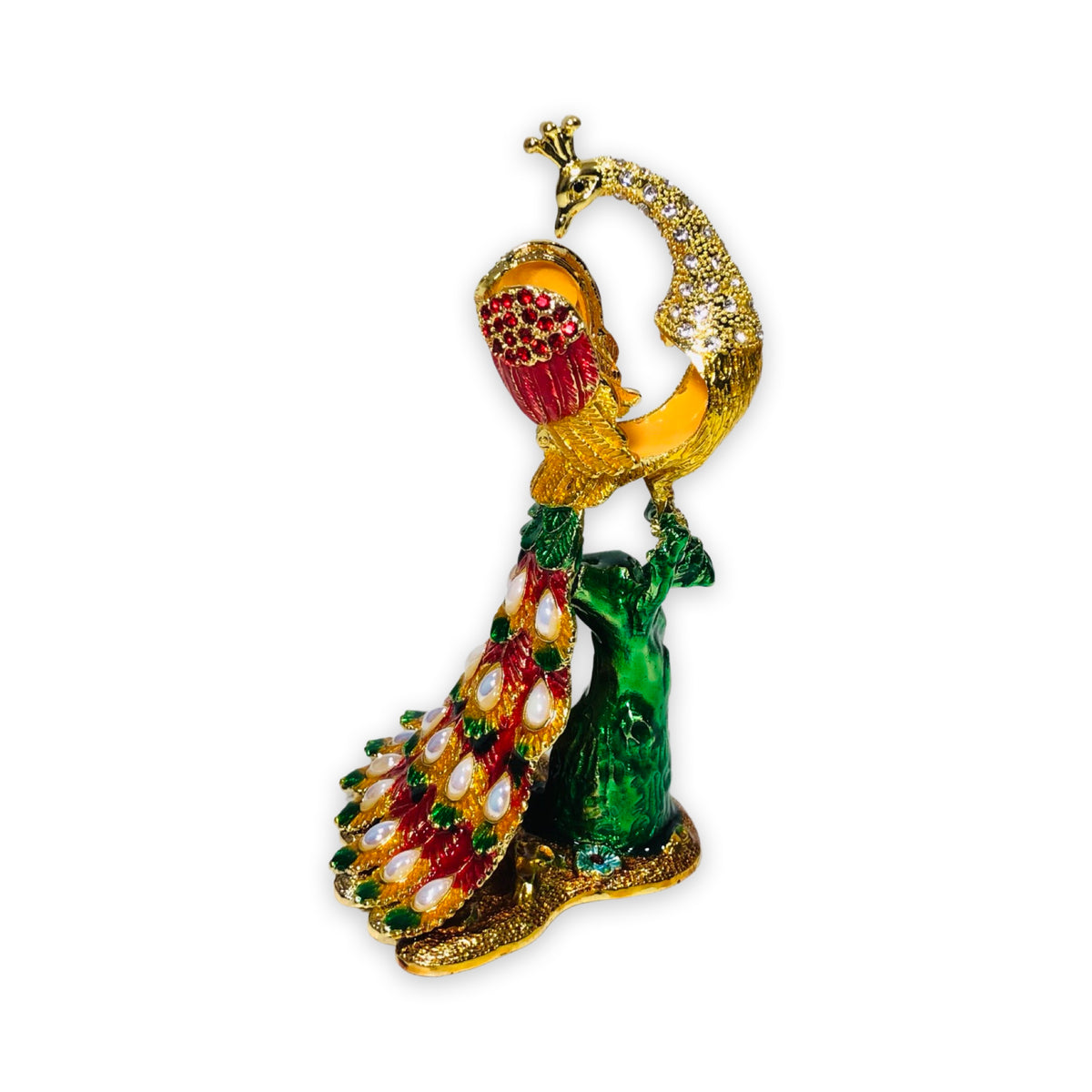 Decorative Traditional Peacock Jewelry Box