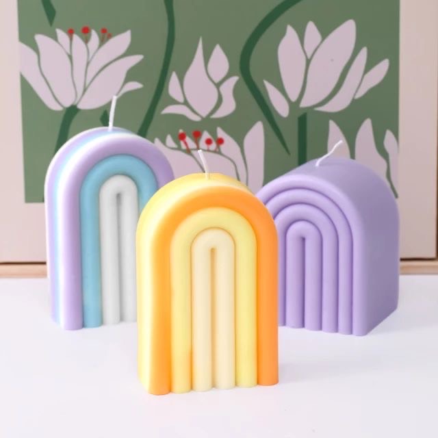 Rainbow Shape Candle