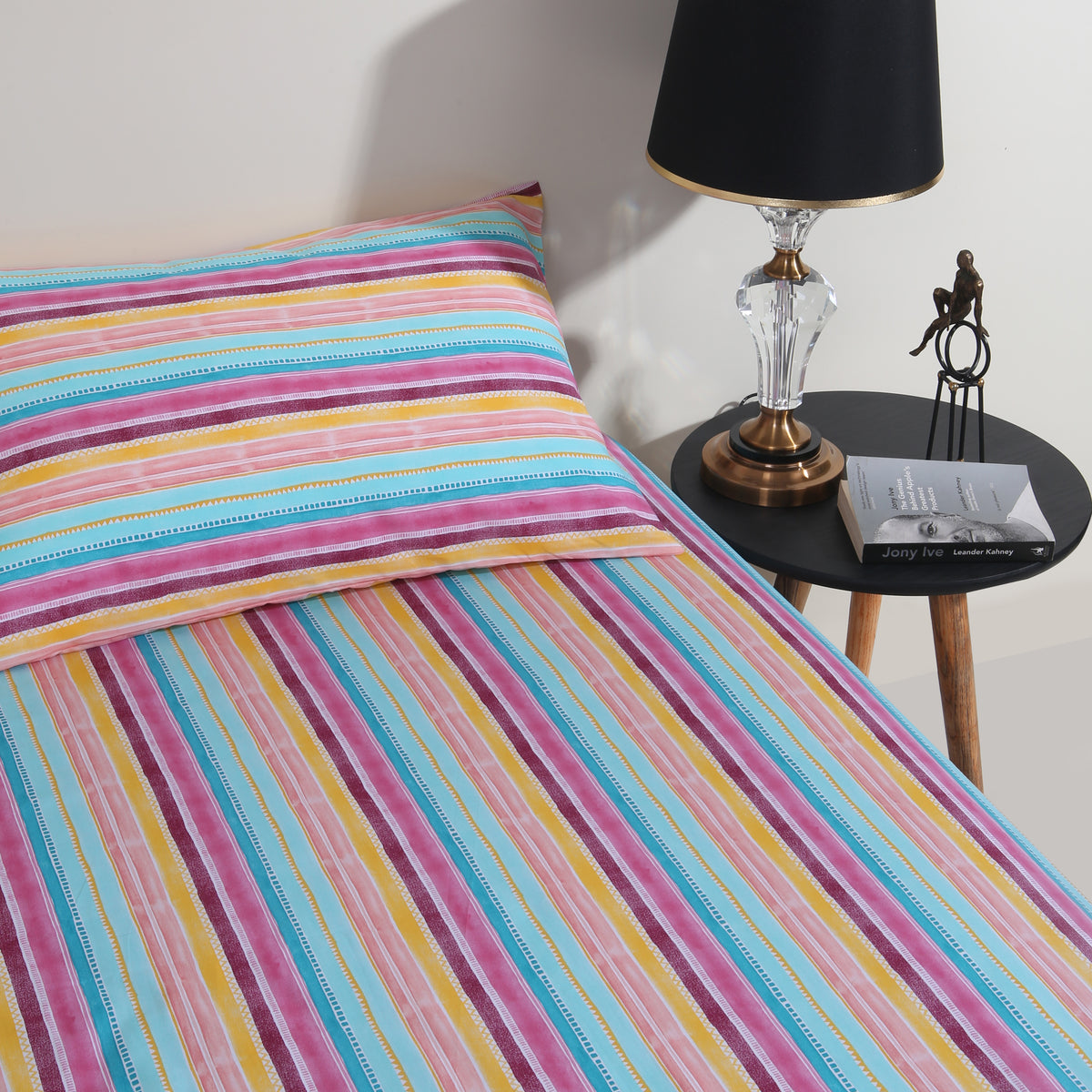 Vibrant Colors Satin Bedsheet