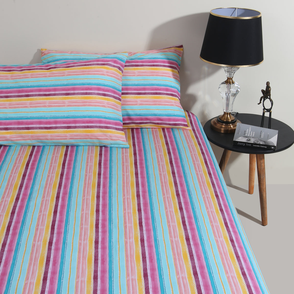 Vibrant Colors Satin Bedsheet