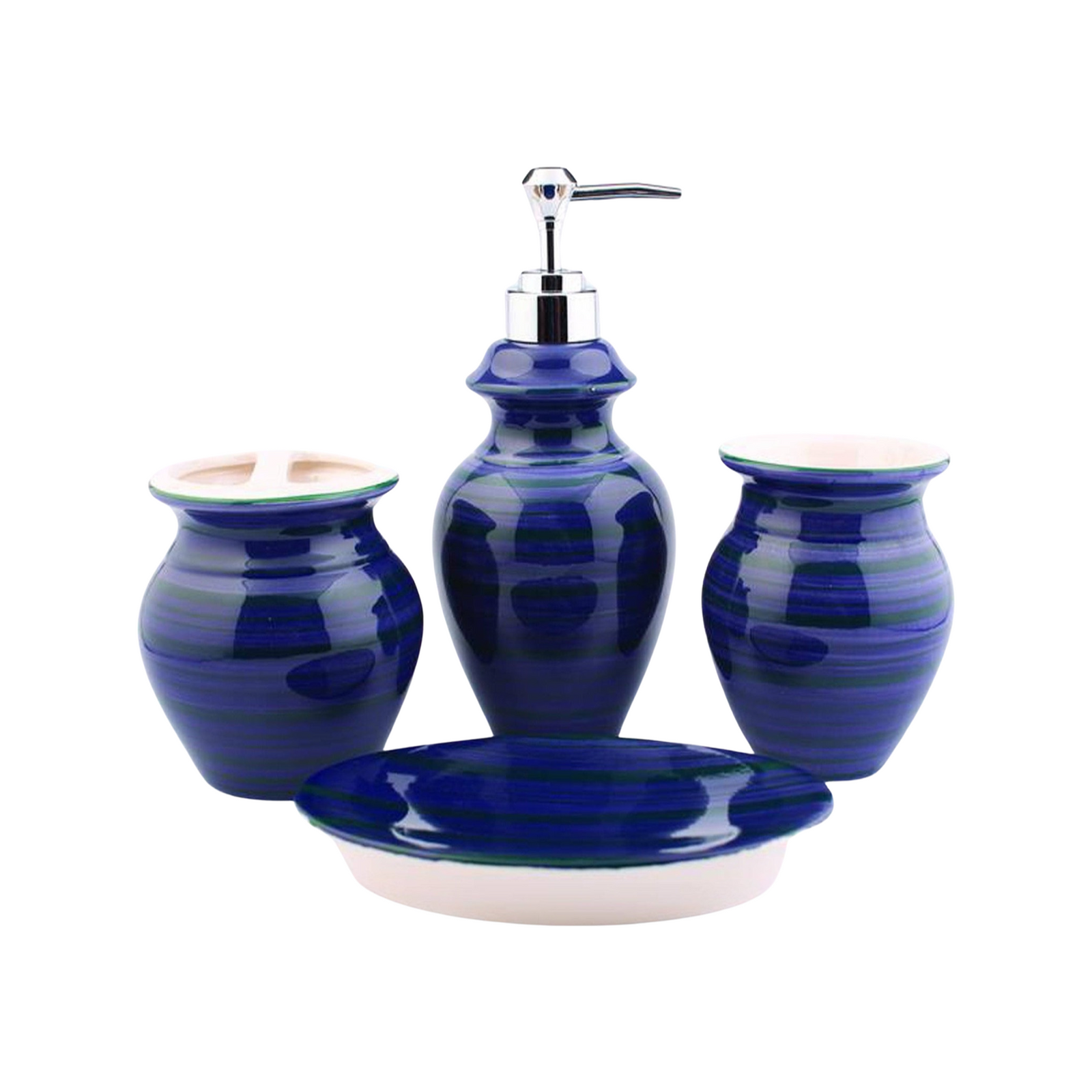 Printed Glossy Bathroom Set