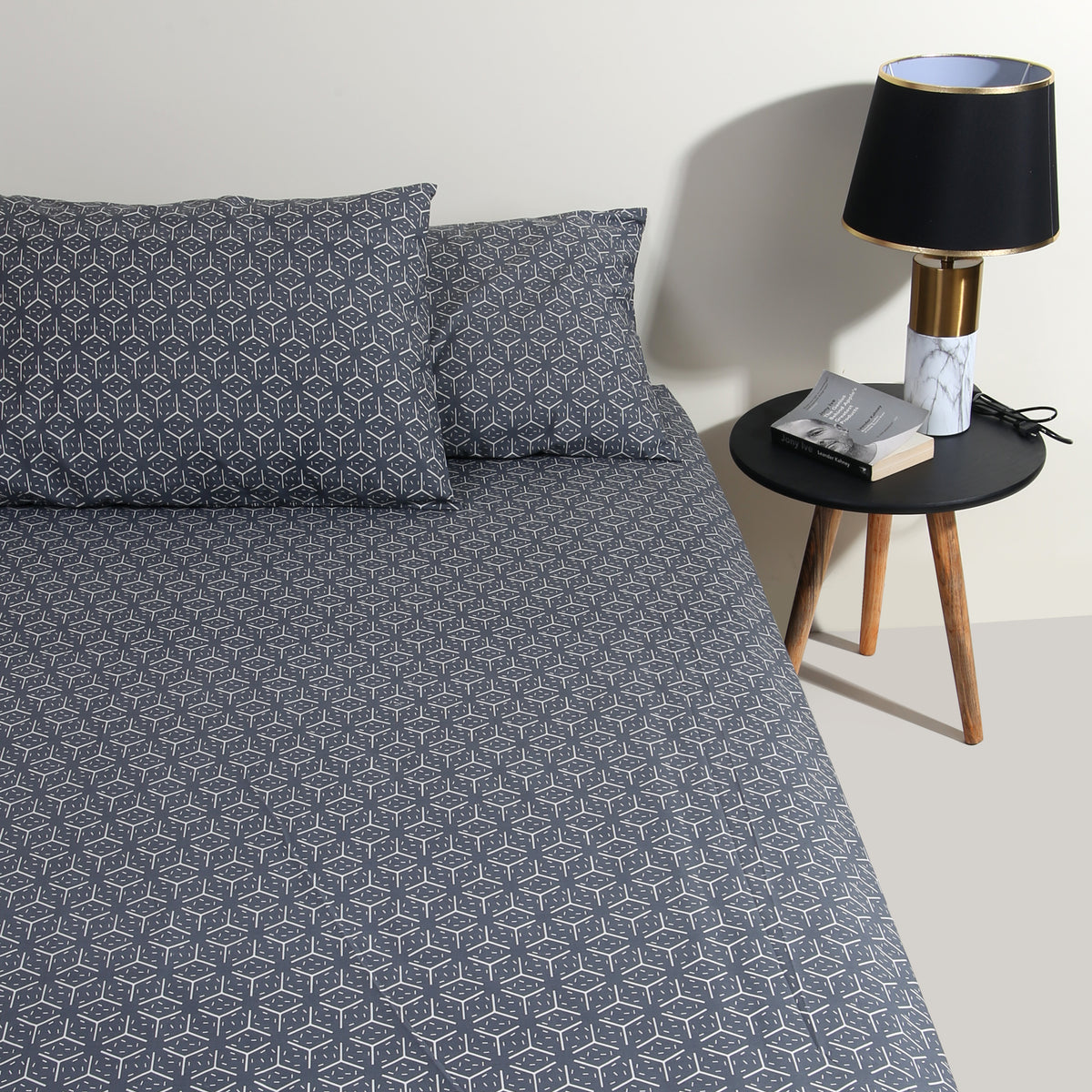 Tri Lines Satin BedSheet