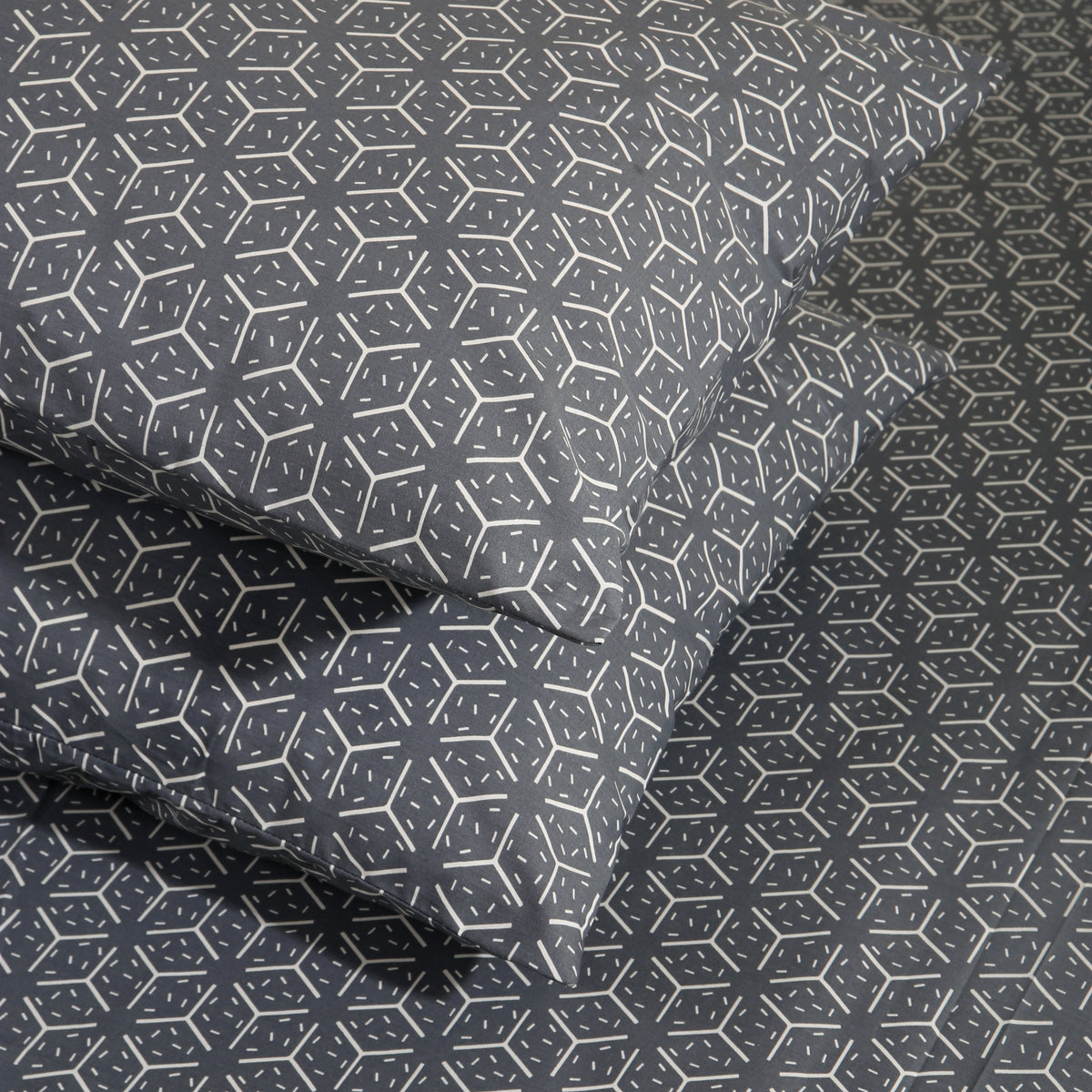 Tri Lines Satin Pillow Cases (Pair)