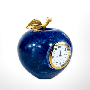Marble Apple Table Clock & Paper Wight