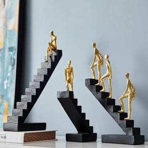LIUYI Black Ladder Figurines