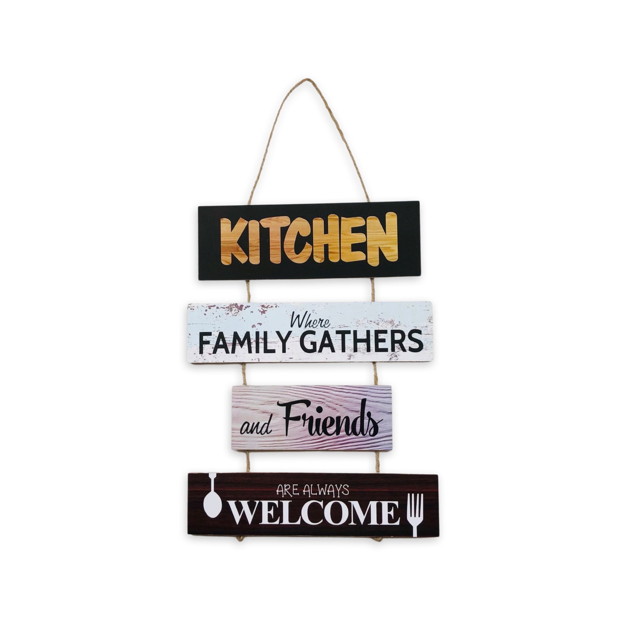 Kitchen Welcome Cluster Wall Quotation