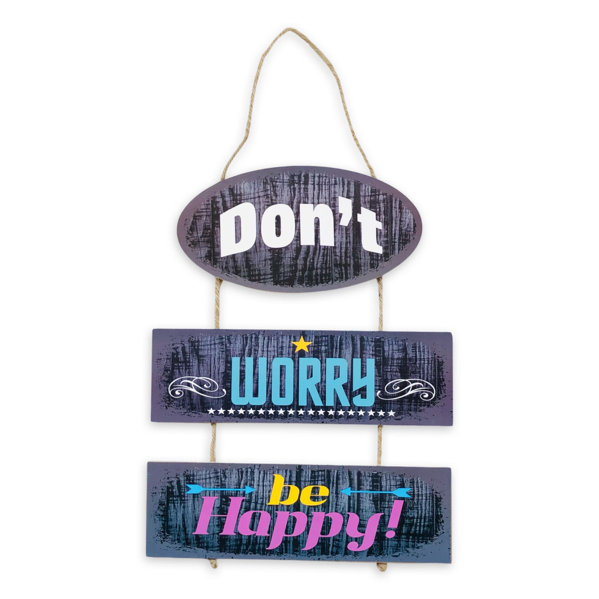 Don't Worry Cluster Wall Quotation