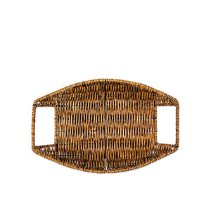 Braided Rectangular Oval Jute Basket