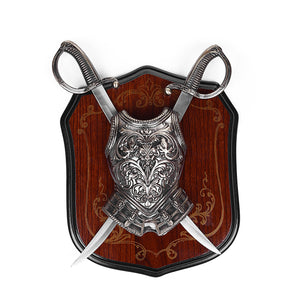 Decorative Heraldic Shield With Sword Royalty