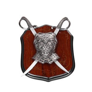 Decorative Heraldic Shield With Sword Royalty