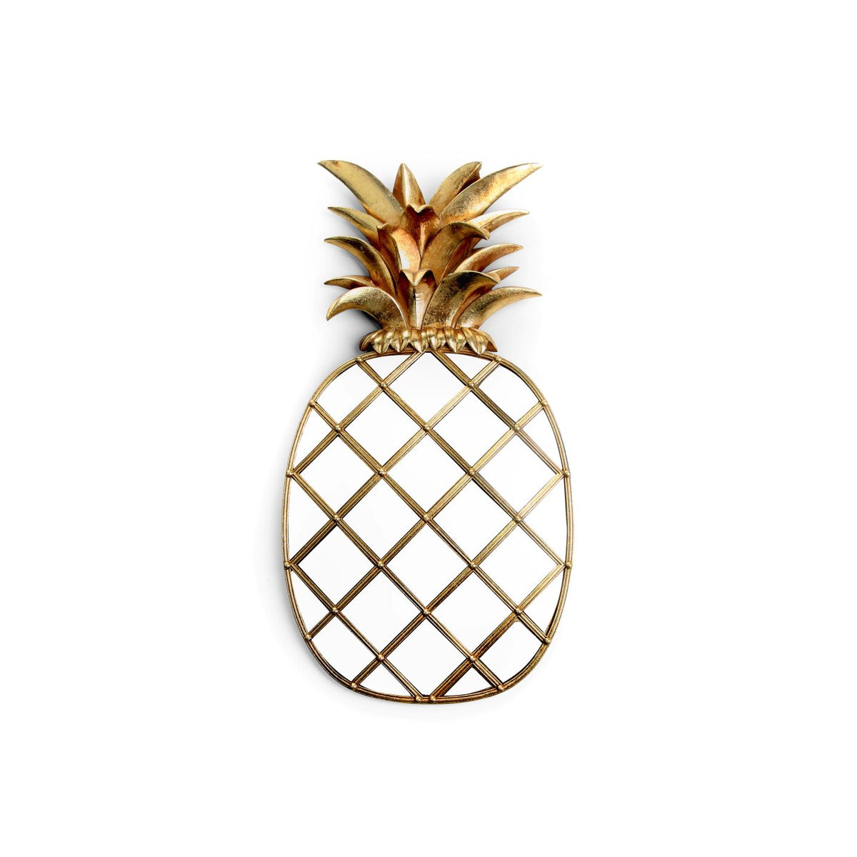 Golden Pineapple Wall Mirror