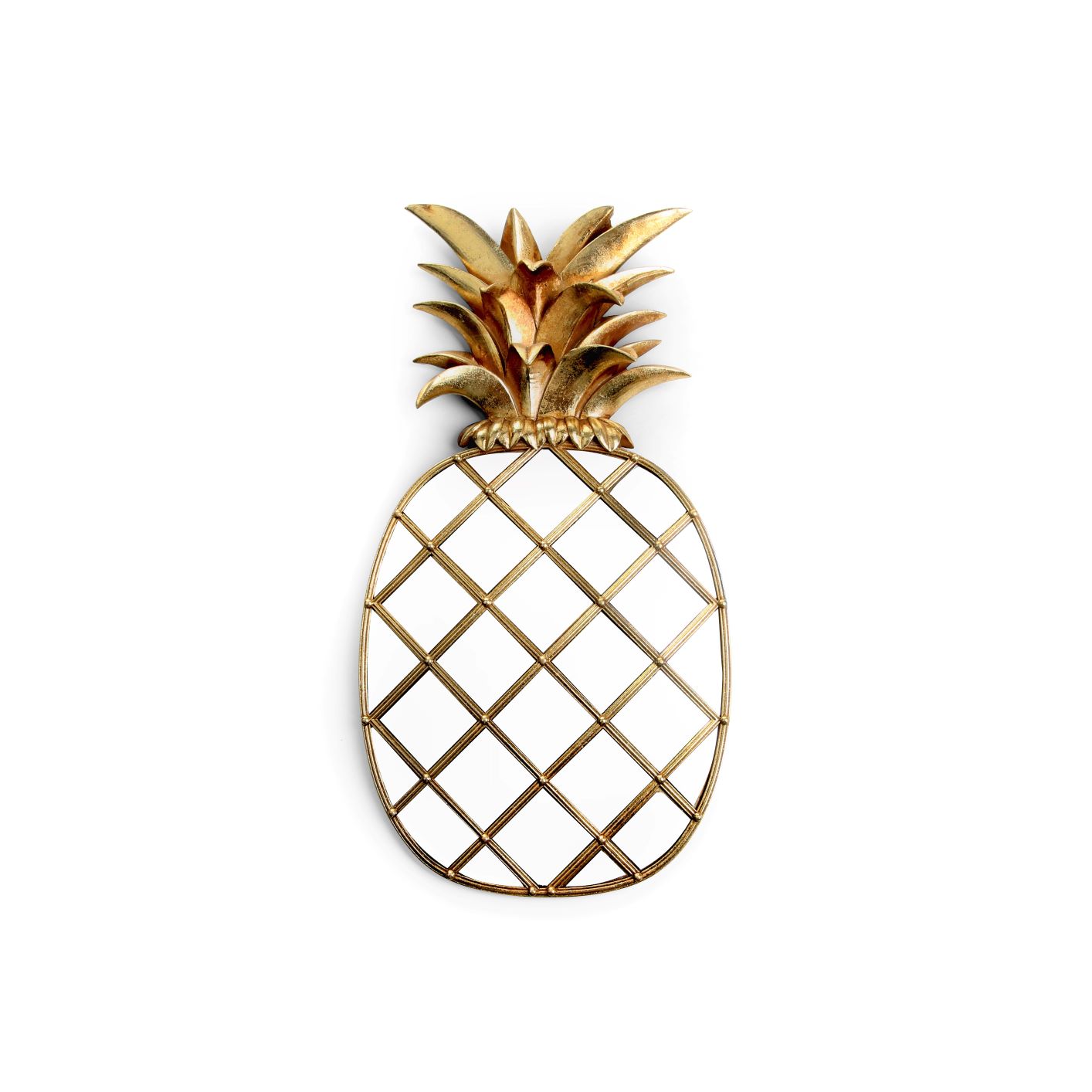 Golden Pineapple Wall Mirror