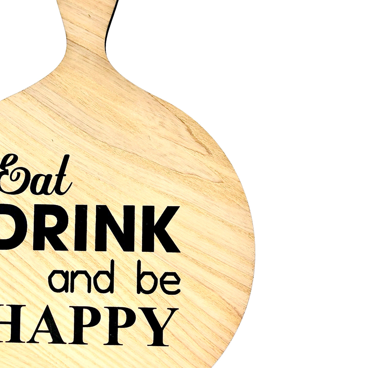 Wooden Round Wall Quotation