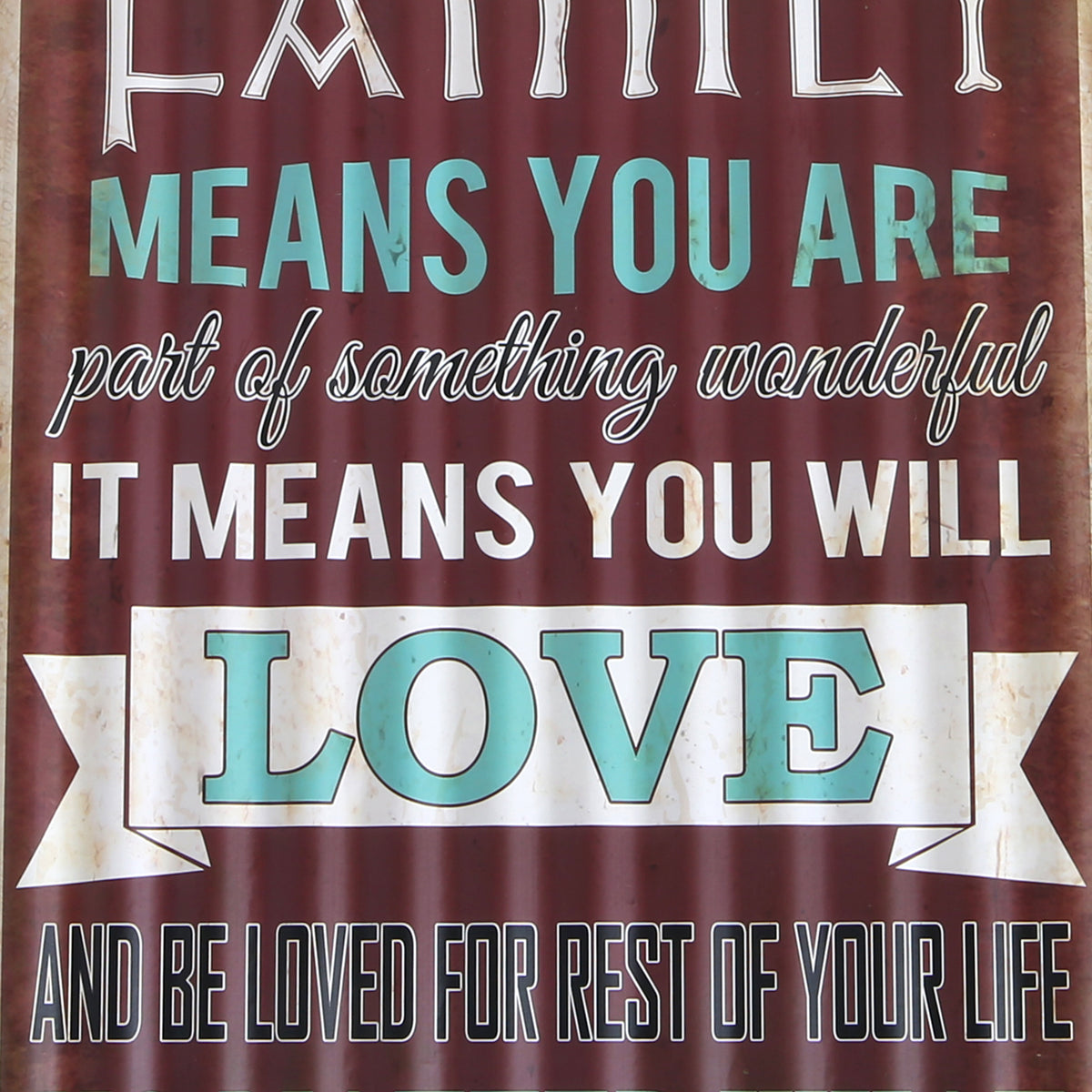 Family Retro Wall Quotation