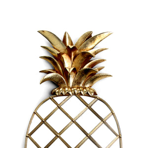 Golden Pineapple Wall Mirror