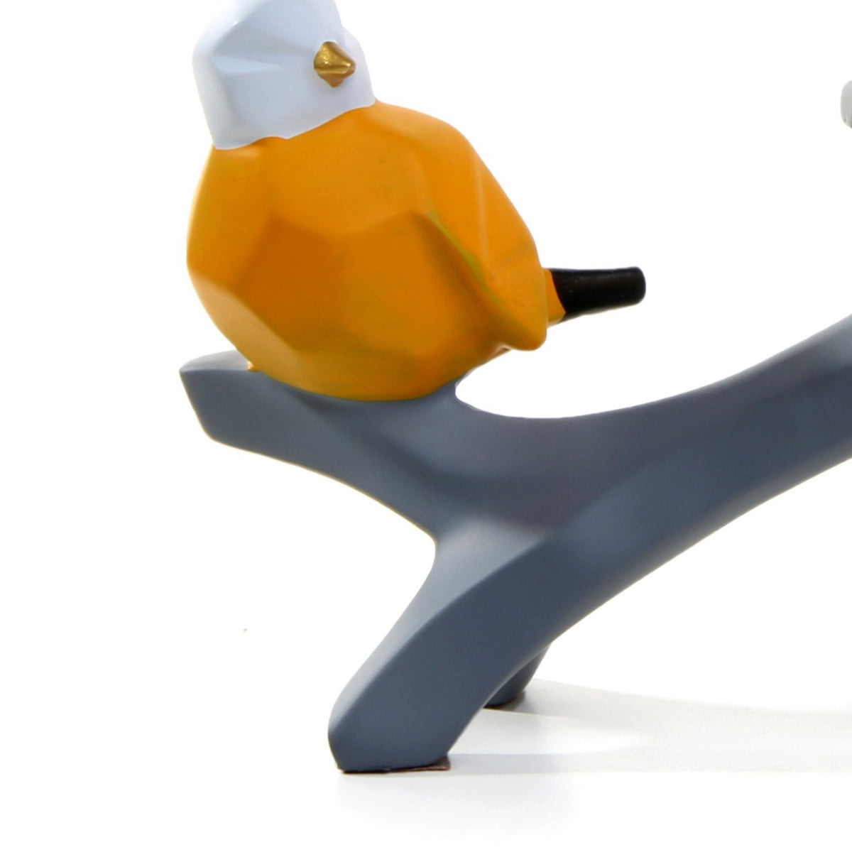 Abstract Sparrow 3-P Ornament  (Blue & Yellow)