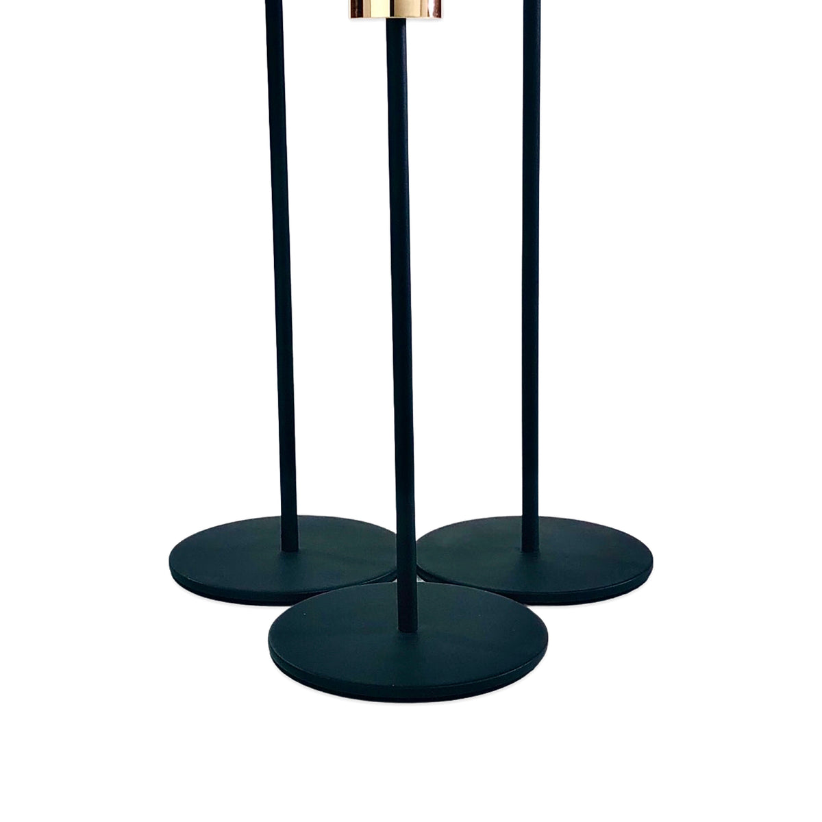 Black & Gold Candle Holder (Set of 3)