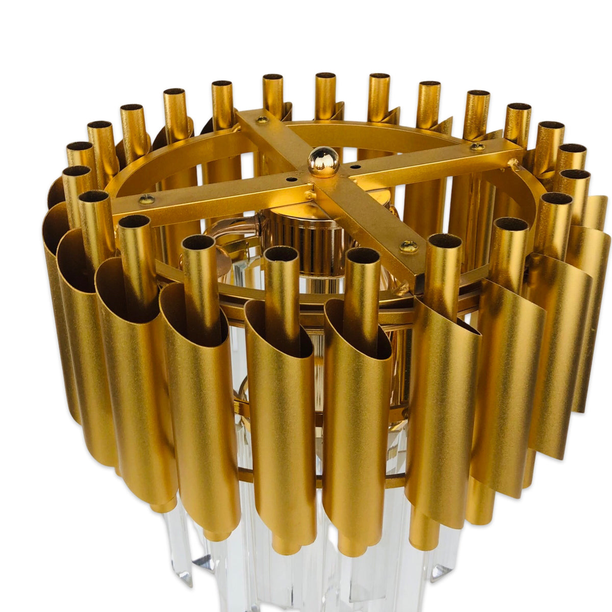 Golden Crystal Bars Table Lamp