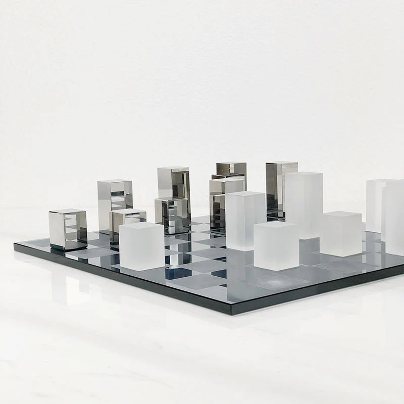 Tizo Frosted Glass Chess Set