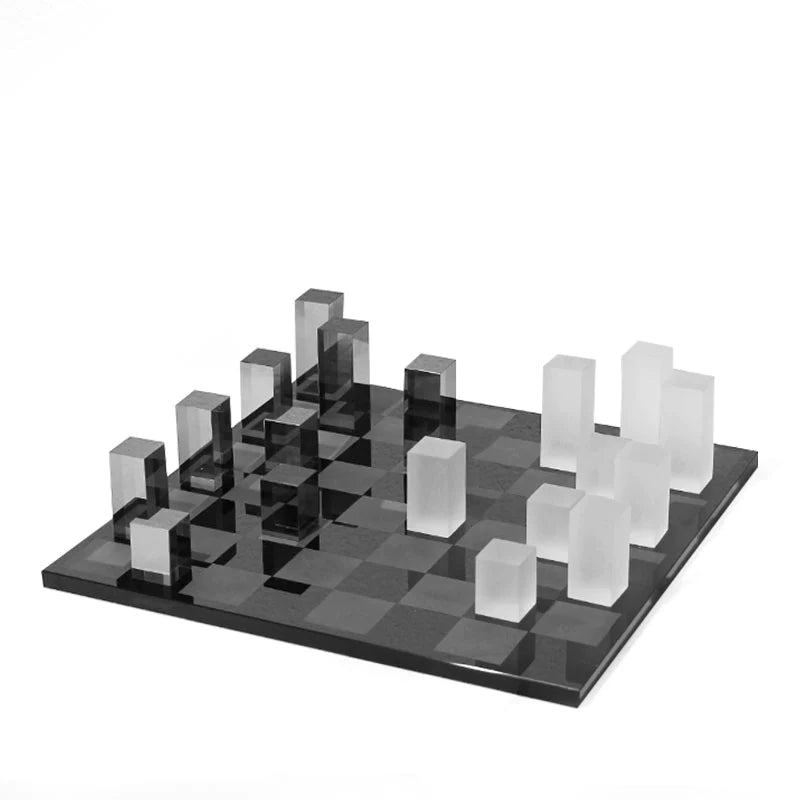 Tizo Frosted Glass Chess Set