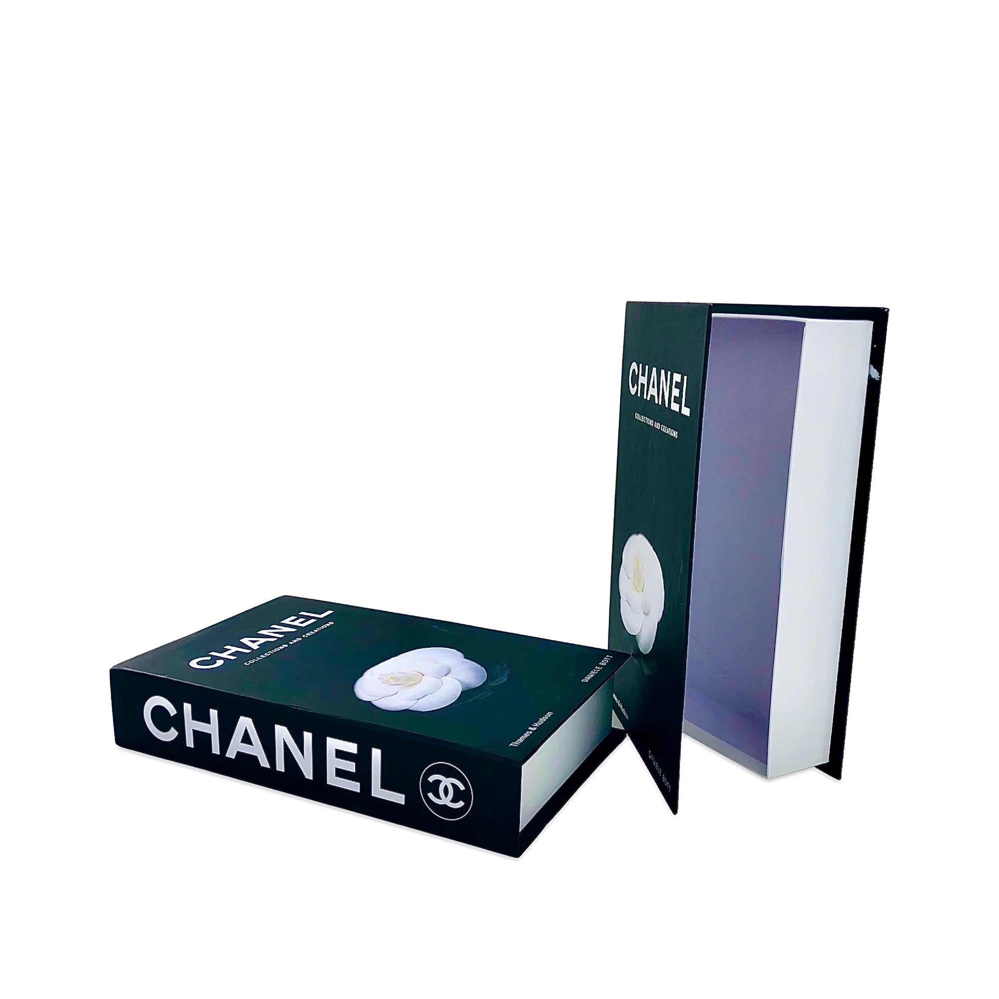 Chanel Black Book Design Storage Box (White Font)