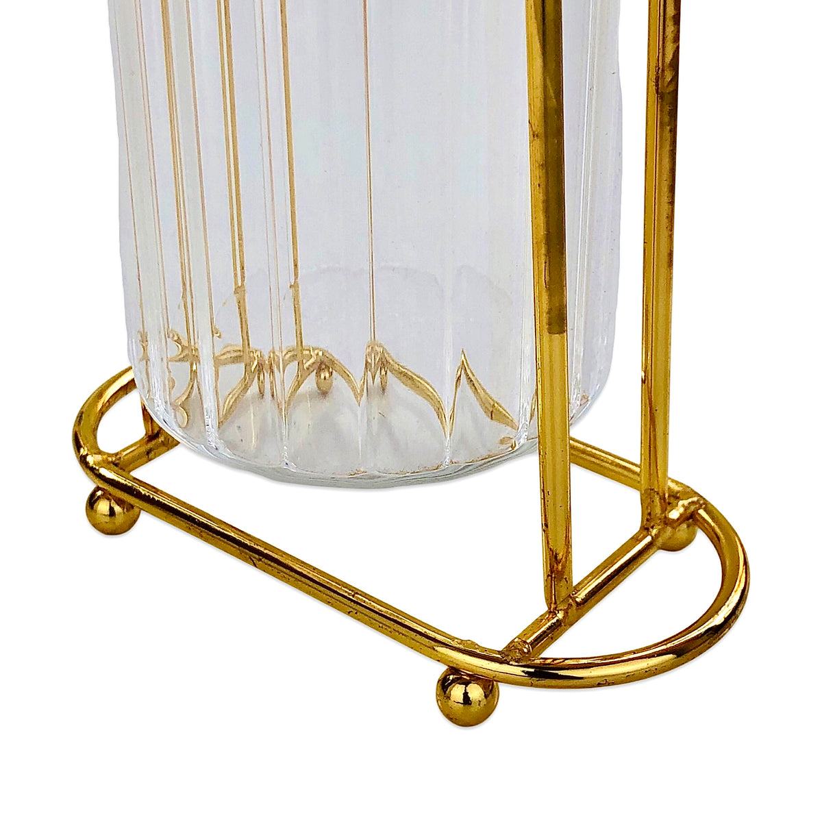 Oval Hammered Glass Spoon Holder