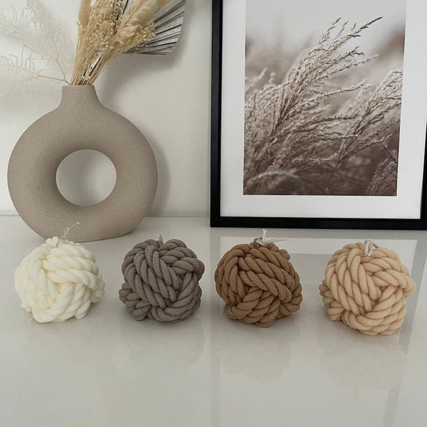 Candle Rope Knotted Rope Candle - Homsstore