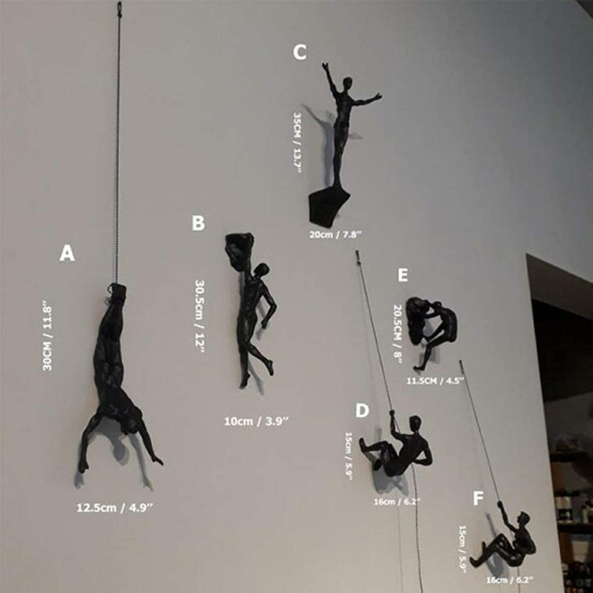 Targen Climbing Men Figures Wall Hanging
