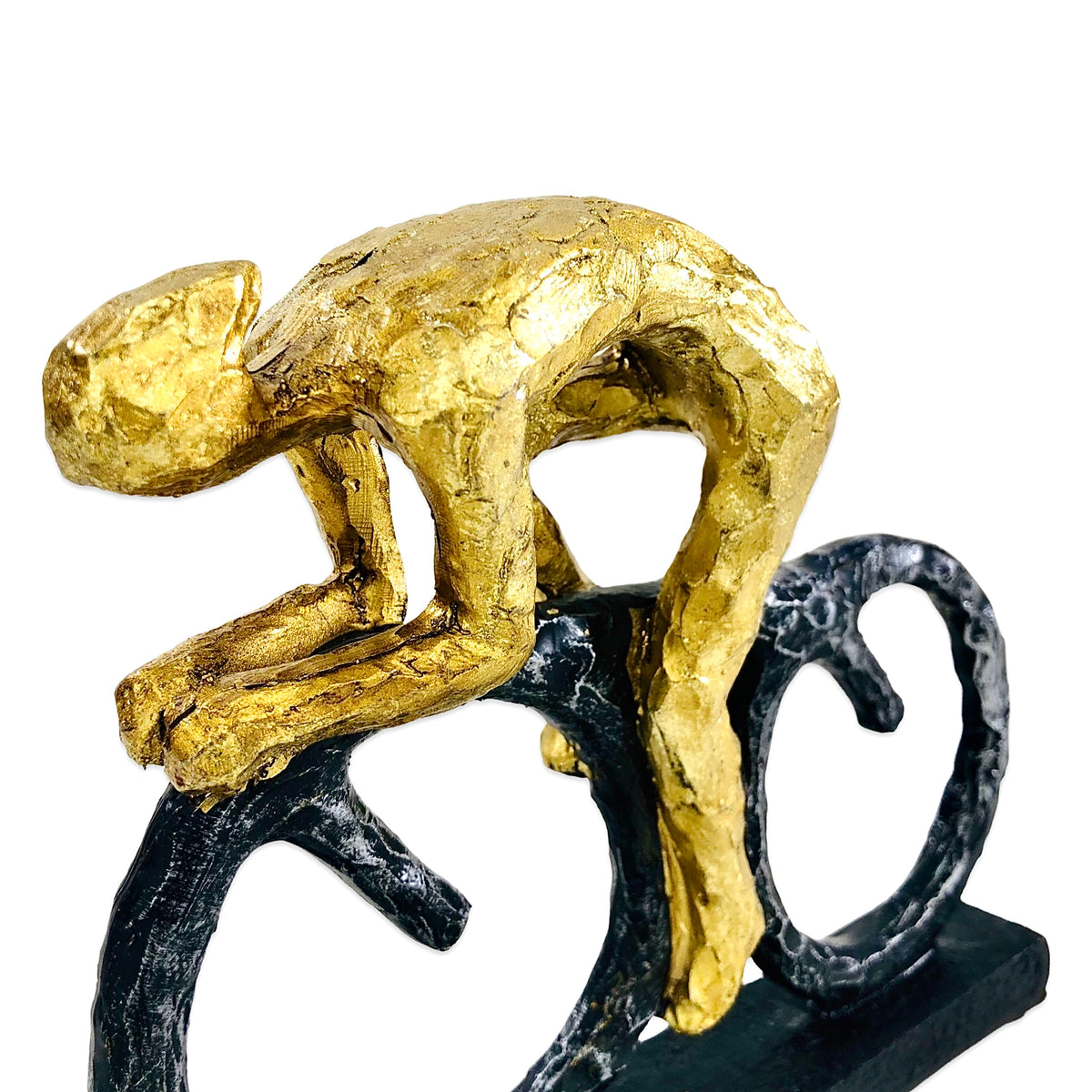 Cycling Gold Men Figures Decor