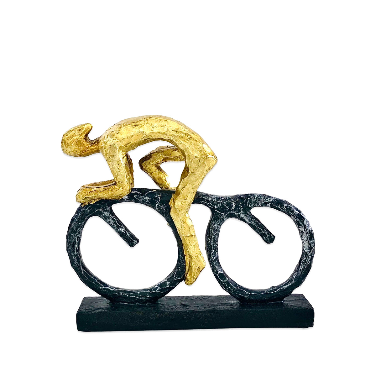 Cycling Gold Men Figures Decor