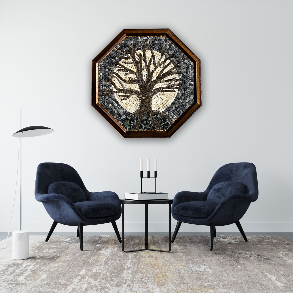 Tree of Death Stoned Wall Mosaics (24" inches)
