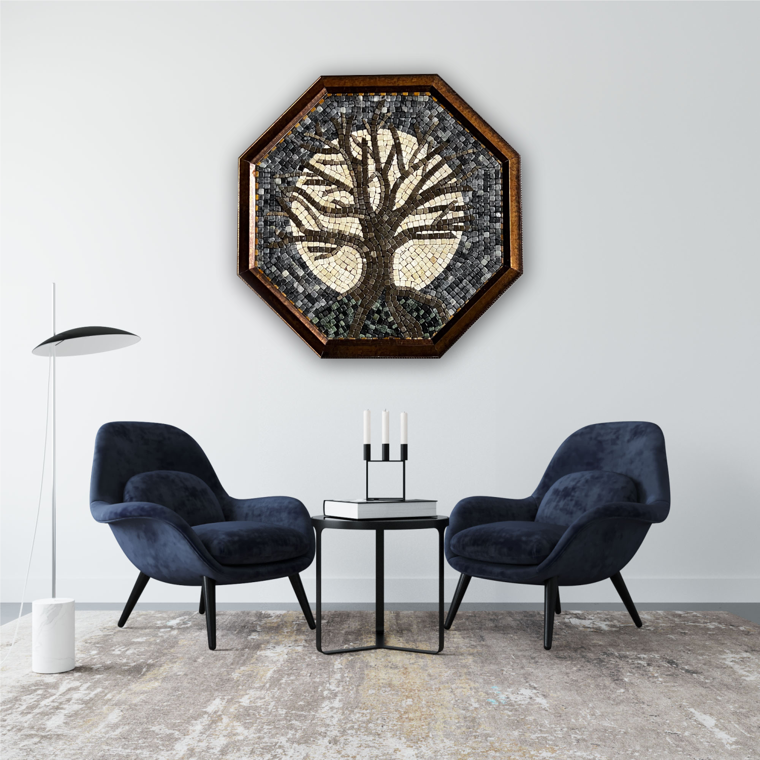 Tree of Death Stoned Wall Mosaics (24" inches)
