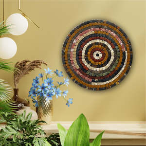 Colorful Aim Design Stoned Wall Mosaics (12" Inches)