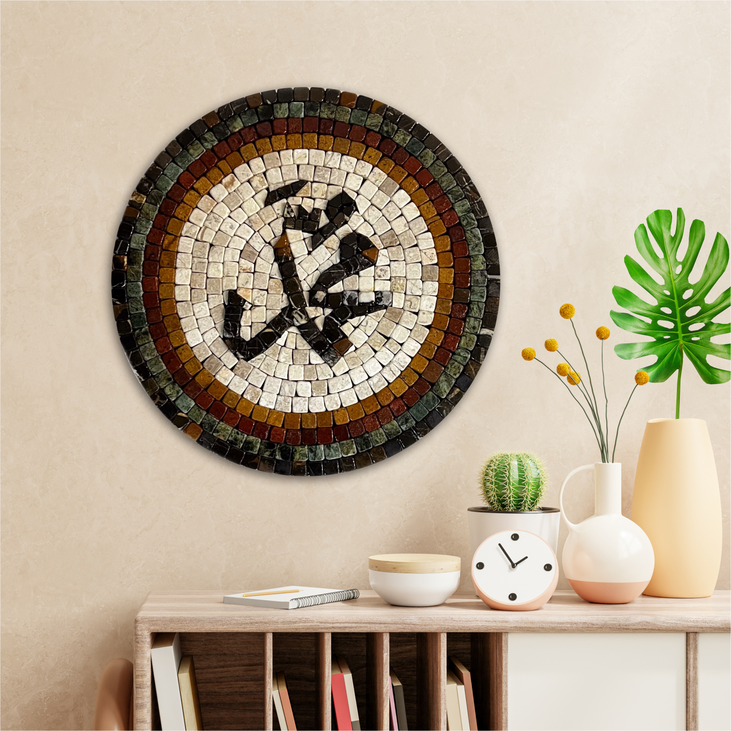 Muhammad P.B.U.H (حضرت محمد مصطفیٰ ﷺ) Stoned Wall Mosaics (12" Inches)
