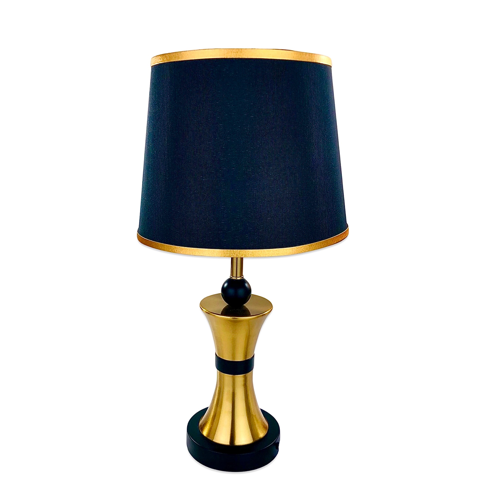 Black & Gold Brass Table Lamp