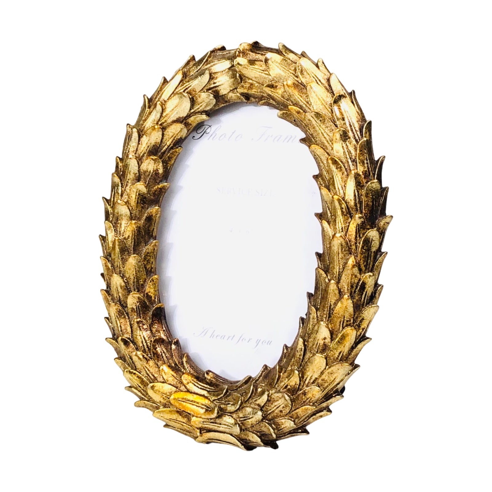 Oval Golden Photo Frame