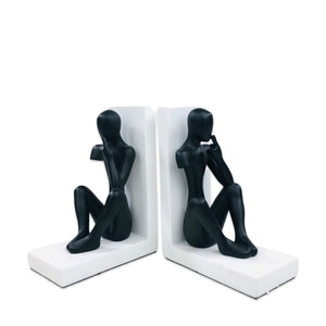 Black Silent mannequins Bookend
