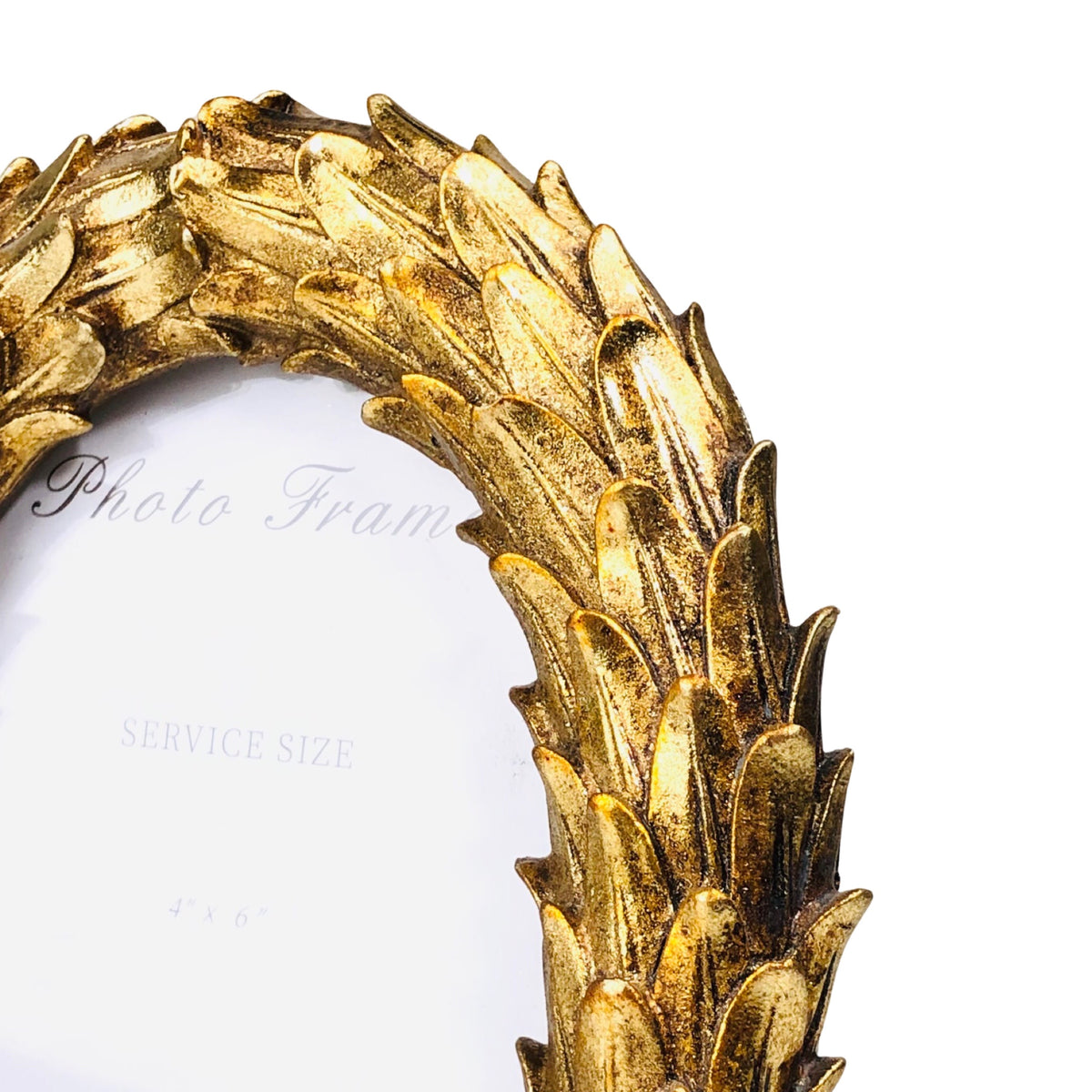 Oval Golden Photo Frame