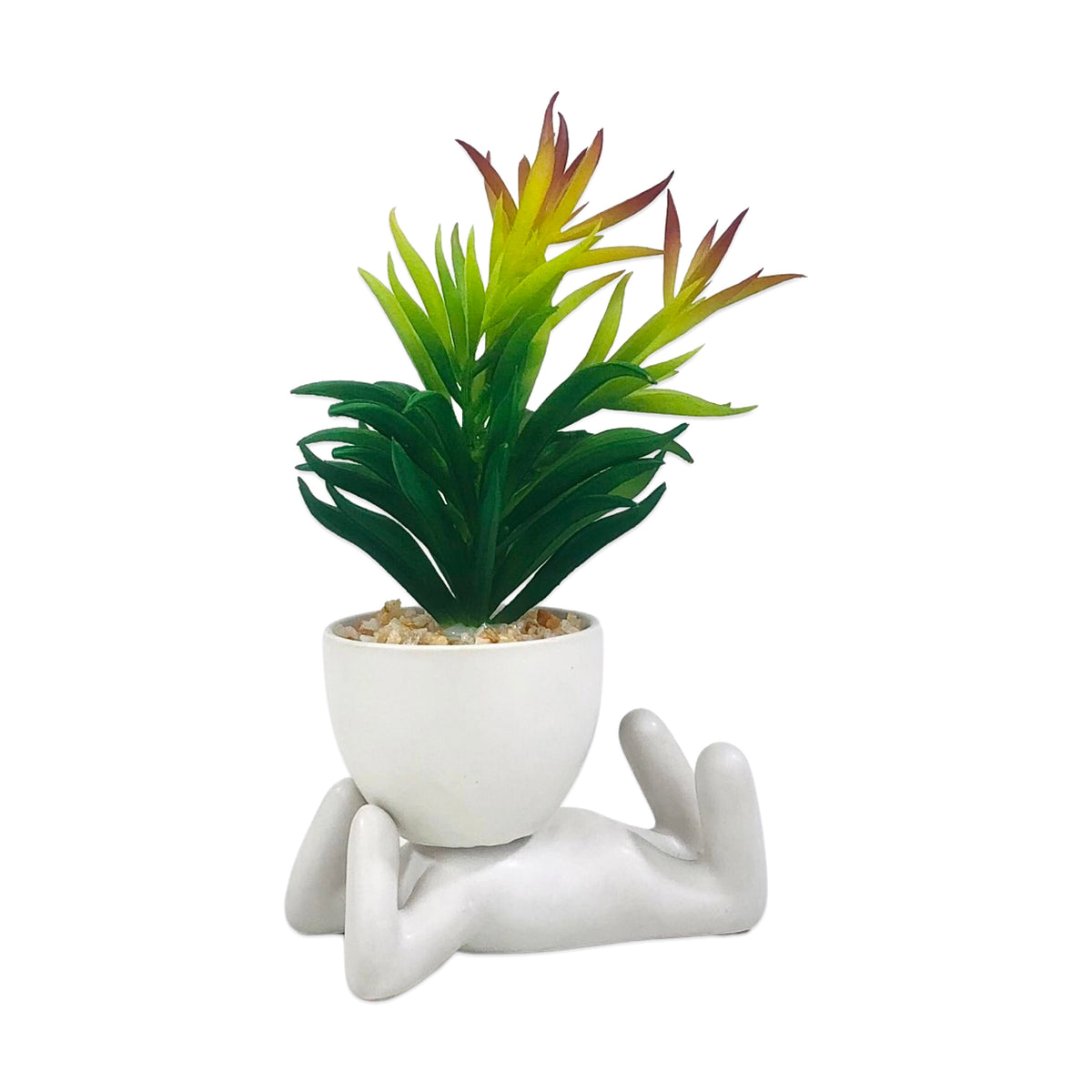 Laying Lite Pot Planter (White)