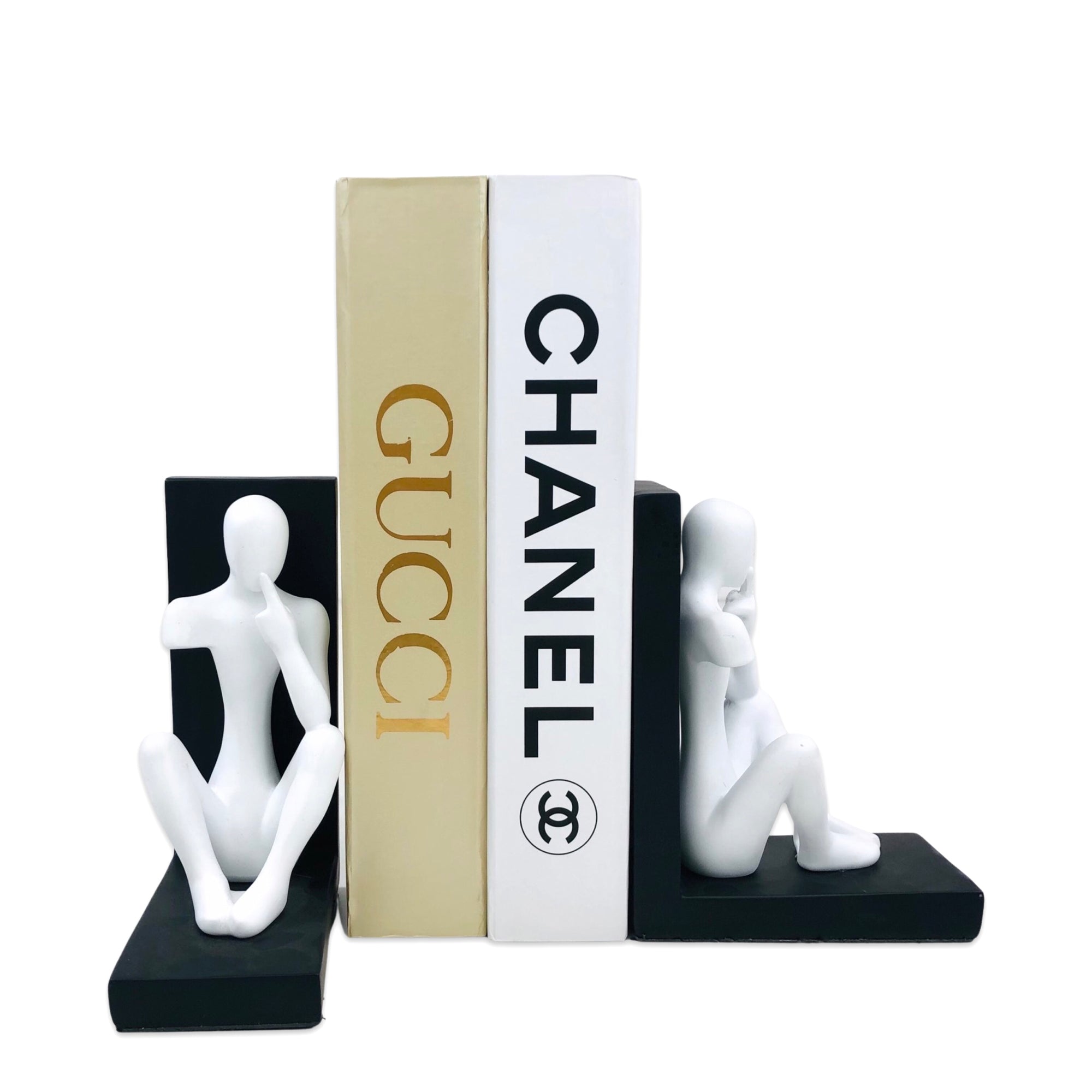 White Silent mannequins Bookend