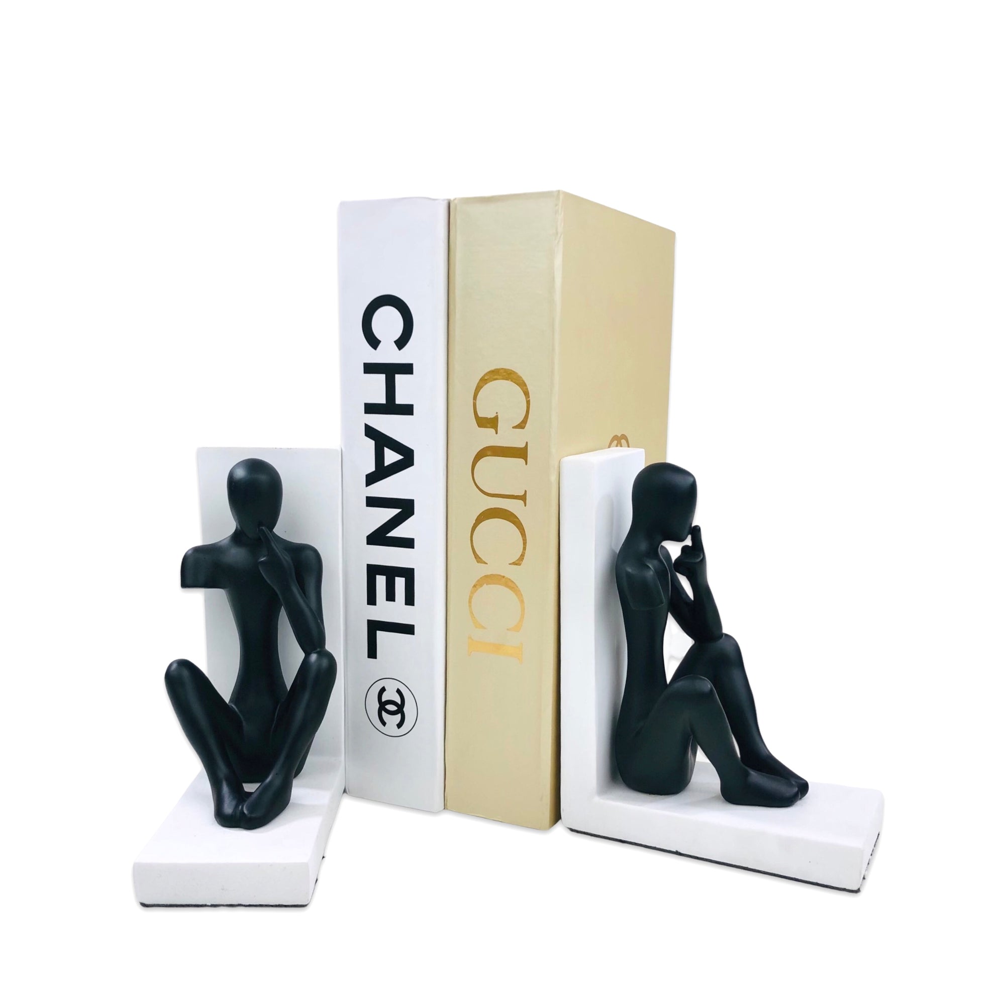 Black Silent mannequins Bookend