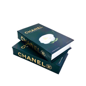 Chanel White Rose Book Design Storage Box - Homsstore