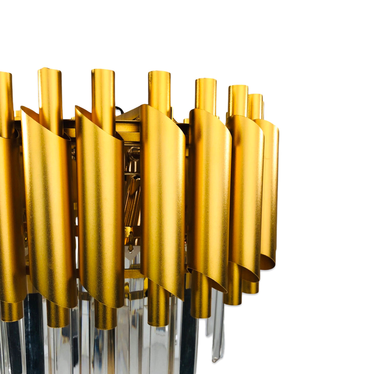 Golden Crystal Bars Table Lamp