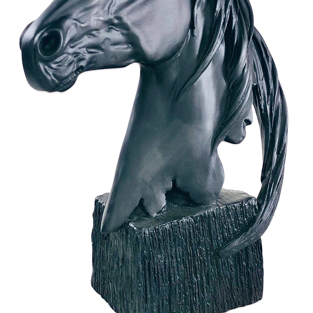 Matt Black Horse Lamp