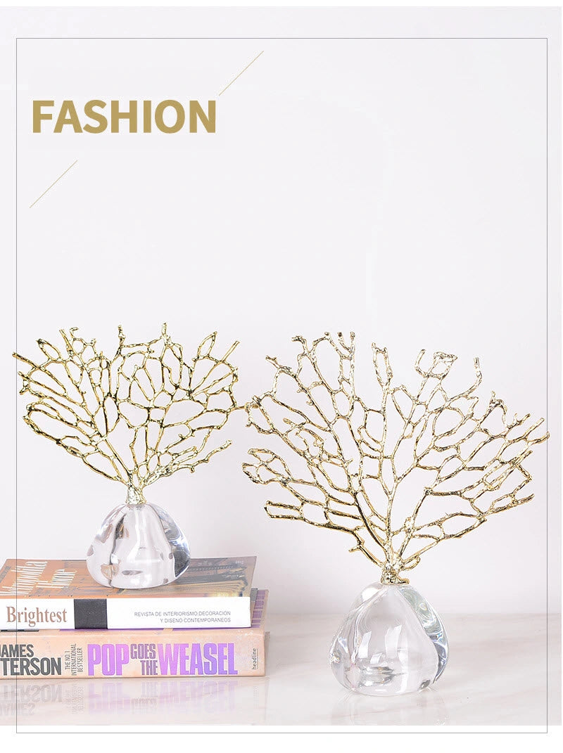 Coral with Crystal Base