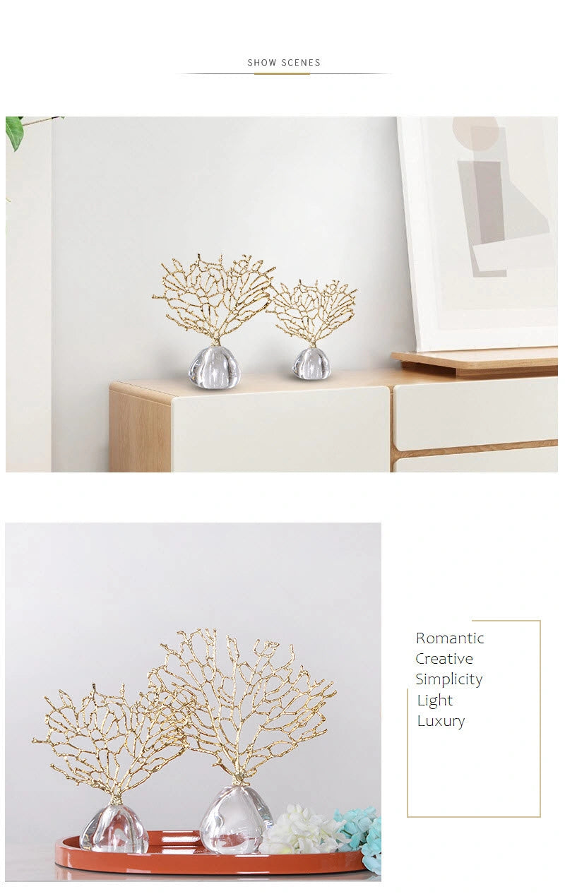 Coral with Crystal Base