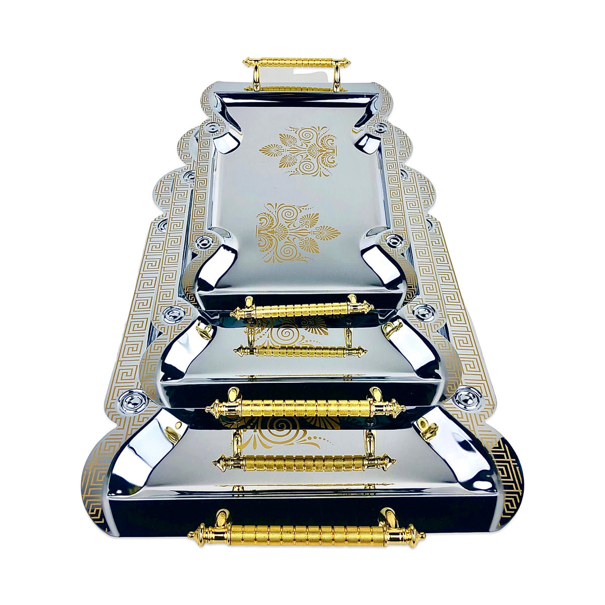 Silver Tray (Set Of 3)