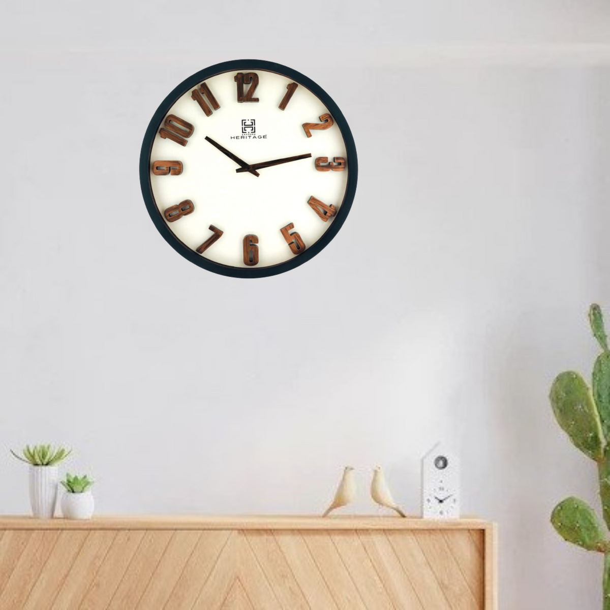 Black Border Wall Clock