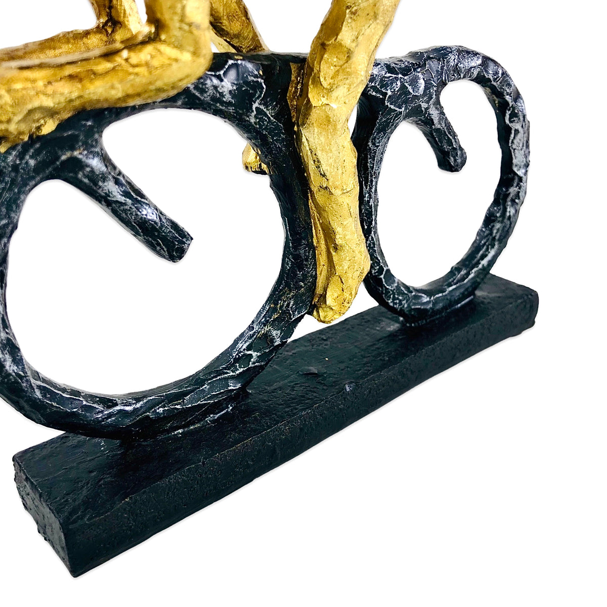 Cycling Gold Men Figures Decor