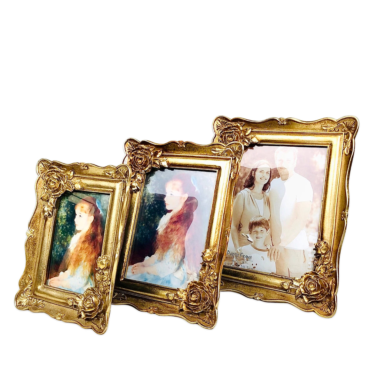 Royal Floral Gold Photo Frame